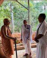 H.H. Swamiji's visit to Kamadhenu Goshala, Nencharu, Brahmavara (15 April 2026)